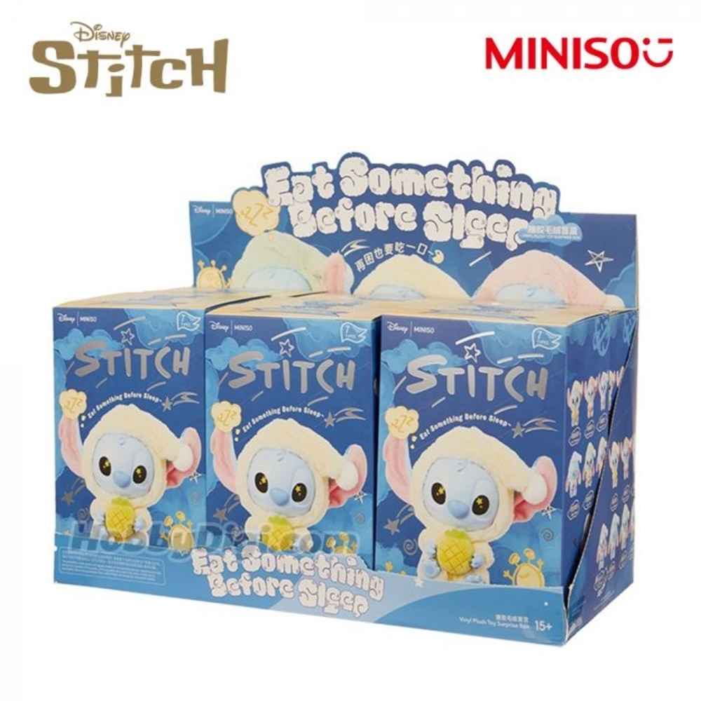 Disney Stitch Stuffed Animal by Miniso - Blue and White